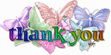 Butterfly Thank You Graphic