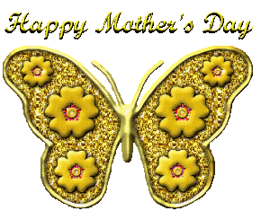 Colourful Butterfly Happy Mother's Day Graphic