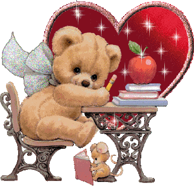Cute Teddy Bear Glitter Picture