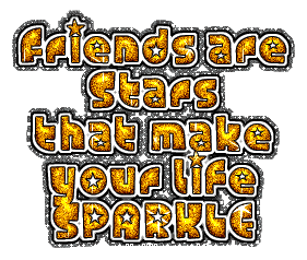Friends Are Stars Glitter