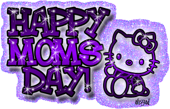 Happy Moms Day Purple Graphic