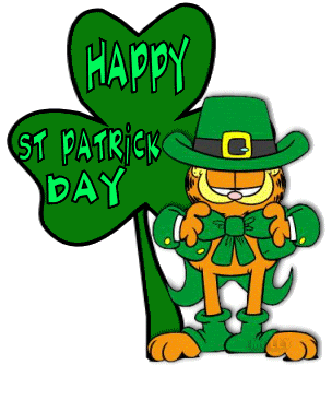 Happy St.Patrick's Day Garfield Graphic