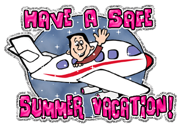 Have A Safe Summer Vacation Glitter
