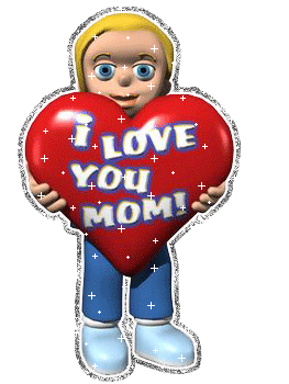 I Love You Mom Little Boy Graphic