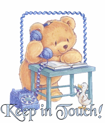 Keep In Touch Teddy Graphic