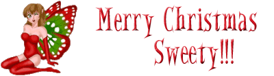 Merry Christmas Sweety Butterfly Graphic