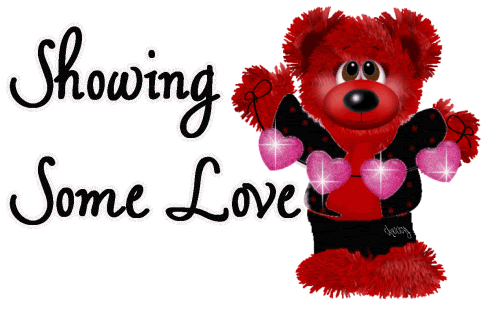 Red Teddy Showing Some Love Image