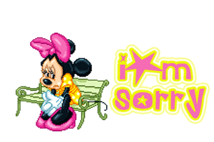 Sad Mickey Sorry Graphic