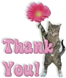 Thank You Cat Glitter