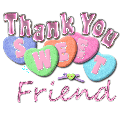 Thank You Sweet Friend Graphic