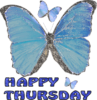 Butterfly Glitter Happy Thursday