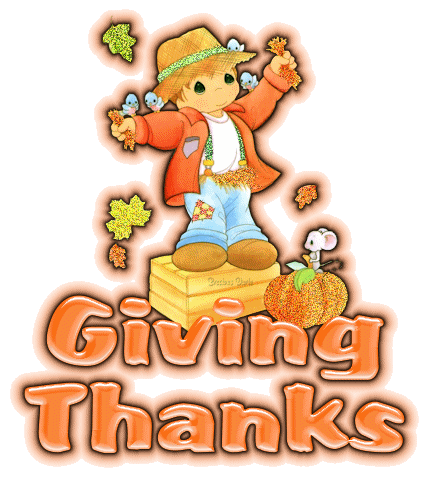 Cute Girl Giving Thanks Graphic