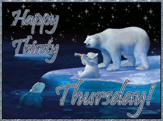 Happy Thirsty Thursday Bear Graphic