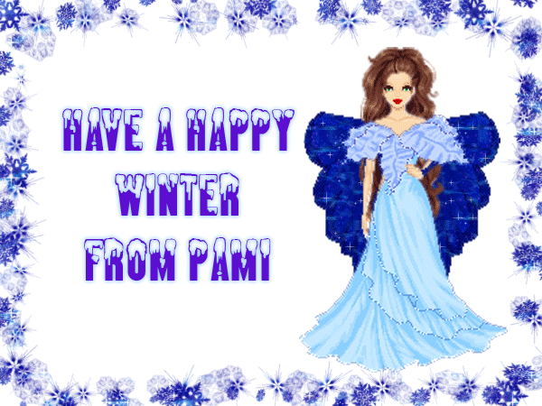 Happy Winter Angel Graphic