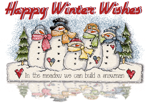 Happy Winter Wishes Glitter