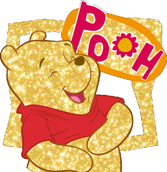 Laughing Pooh Glitter