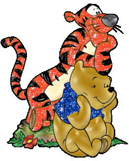 Pooh And Tiger Glitter Image