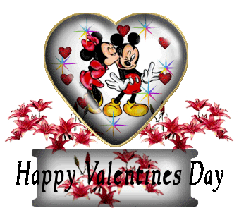 Romantic Mickey Valentines Day Graphic